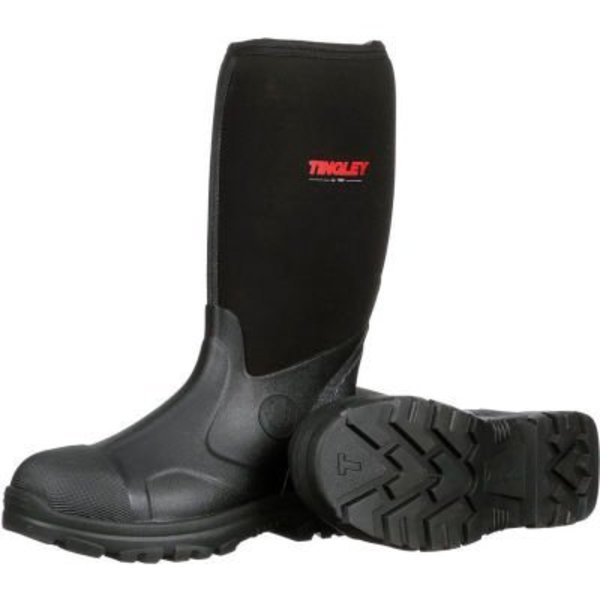 Tingley Tingley® Badger Neoprene Boots, Plain Toe, Upper Rubber Sole, Steel Shank, 15"H, Blk, Size 5 87151.05